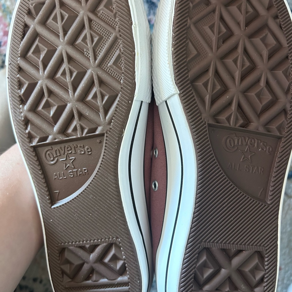 Converse Women's Mauve High-Top Sneakers - Picture 5 of 6